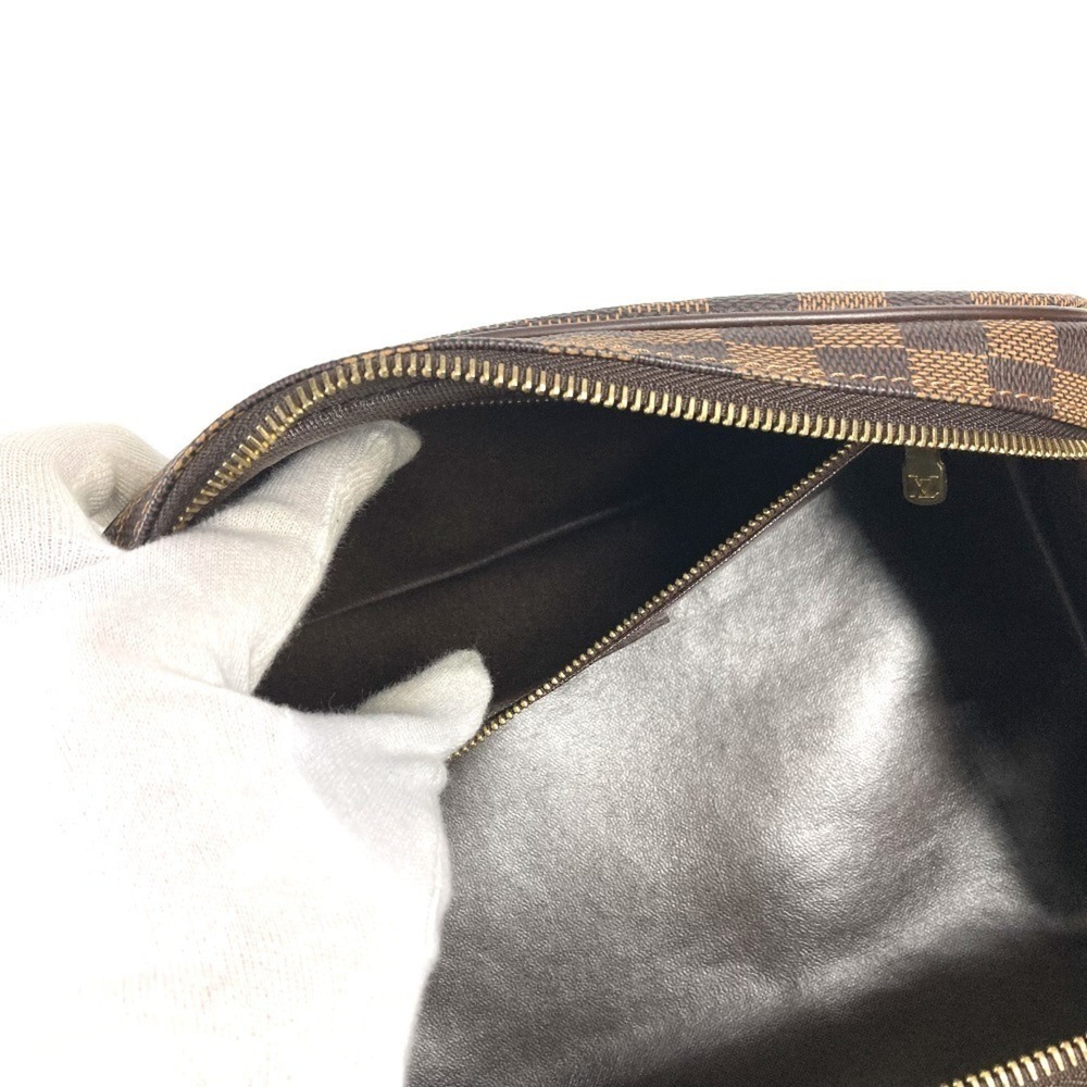 LOUIS VUITTON Authentic Brown Damier Canvas Pouch - Picture 11 of 16